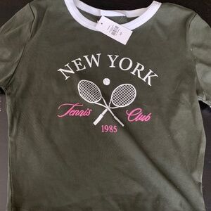 New York cropped t shirt